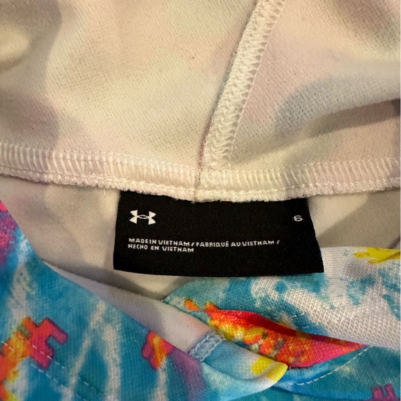 Girls Under Armour light weight sweatshirt size 6 - Picture 3 of 4